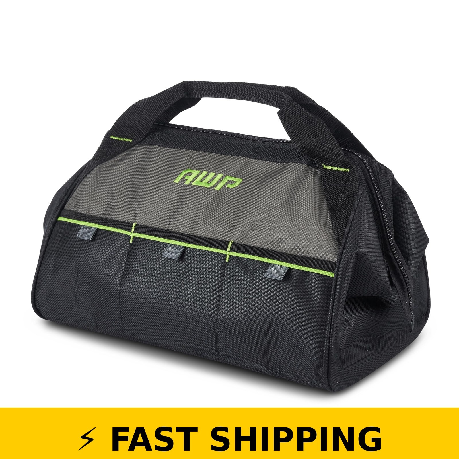 AWP Tool Bag 15″ Durable Water-Resistant Organizer – Black