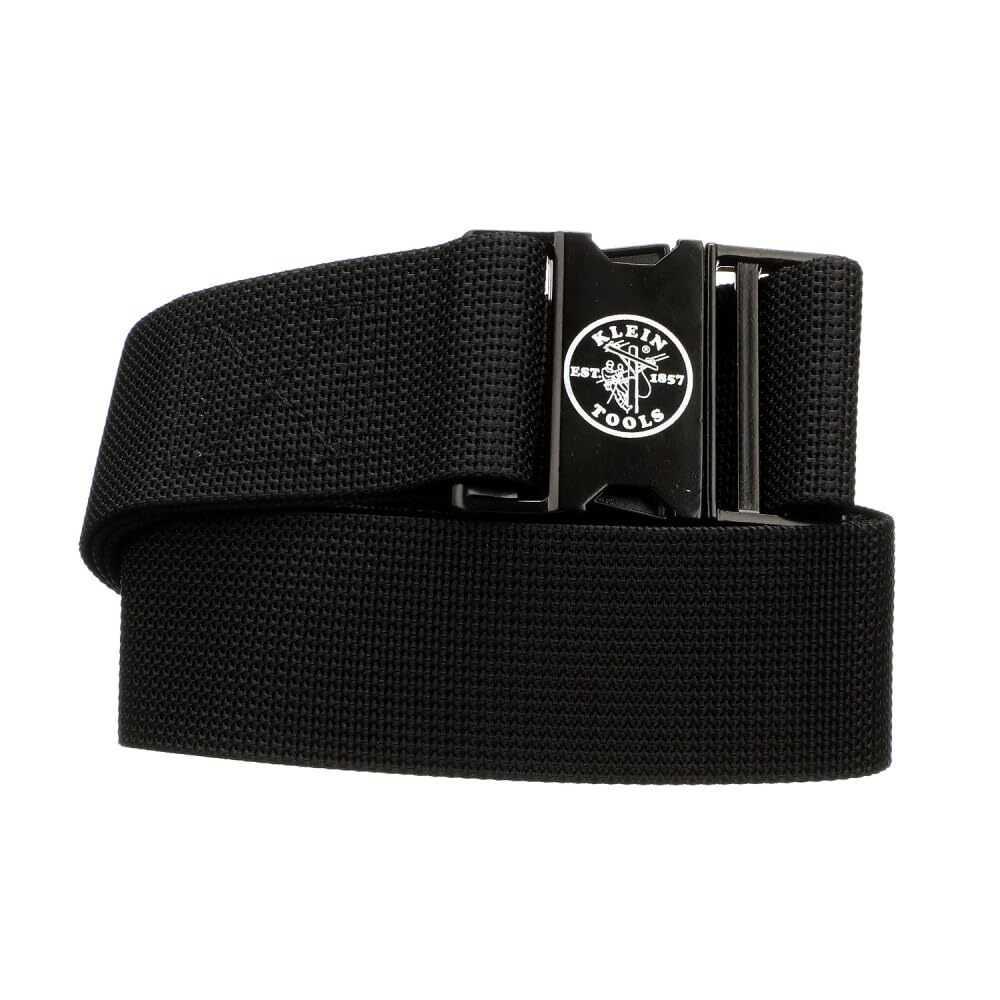 Klein Tools Adjustable Tool Belt 52 Inches Heavy Duty Nylon Webbing Metal Buckle
