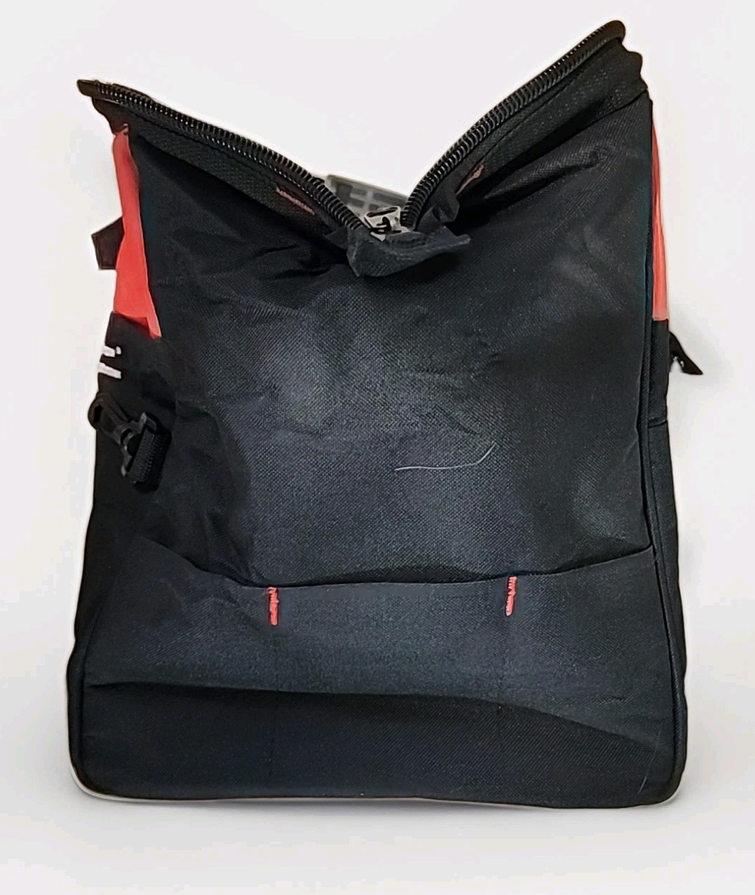 Westward 5MZJ9 Tool Bag, Black, Polyester, 22+ Pockets Milwaukee Gloves Included