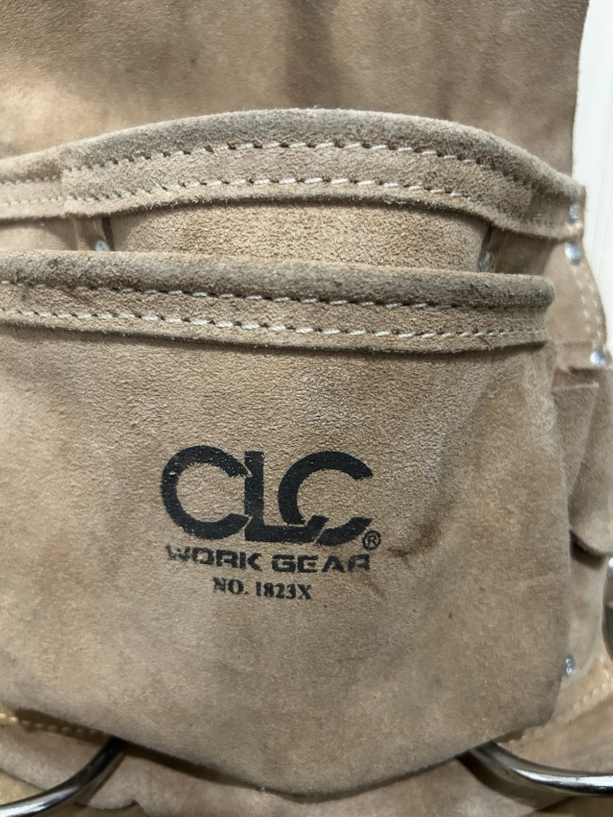 CLC Work Gear 1923X Leather 10 Pocket Carpenter Nail &Tool Bag Pouch For Belt