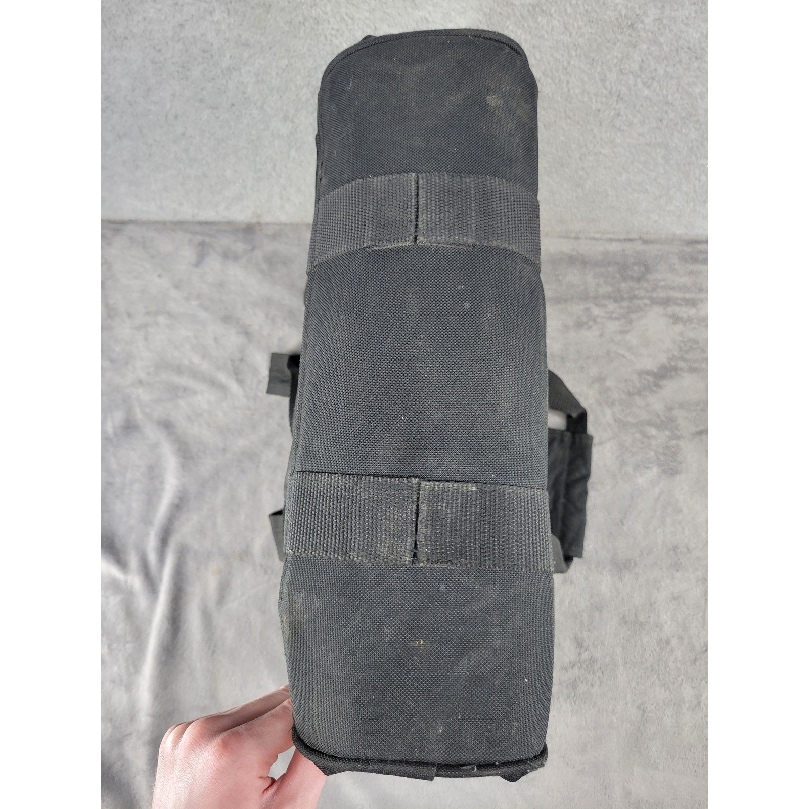 Stanley Bostitch Black Canvas Tool Bag Zippered Multi Compartment Utility 14 in