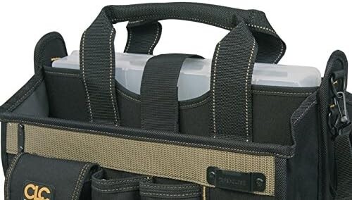 Custom Leather Craft Mfg. LLC BAG; TOOL 16LX9WX9H 15 POCKETS W/ MULTI-COMPARTMEN