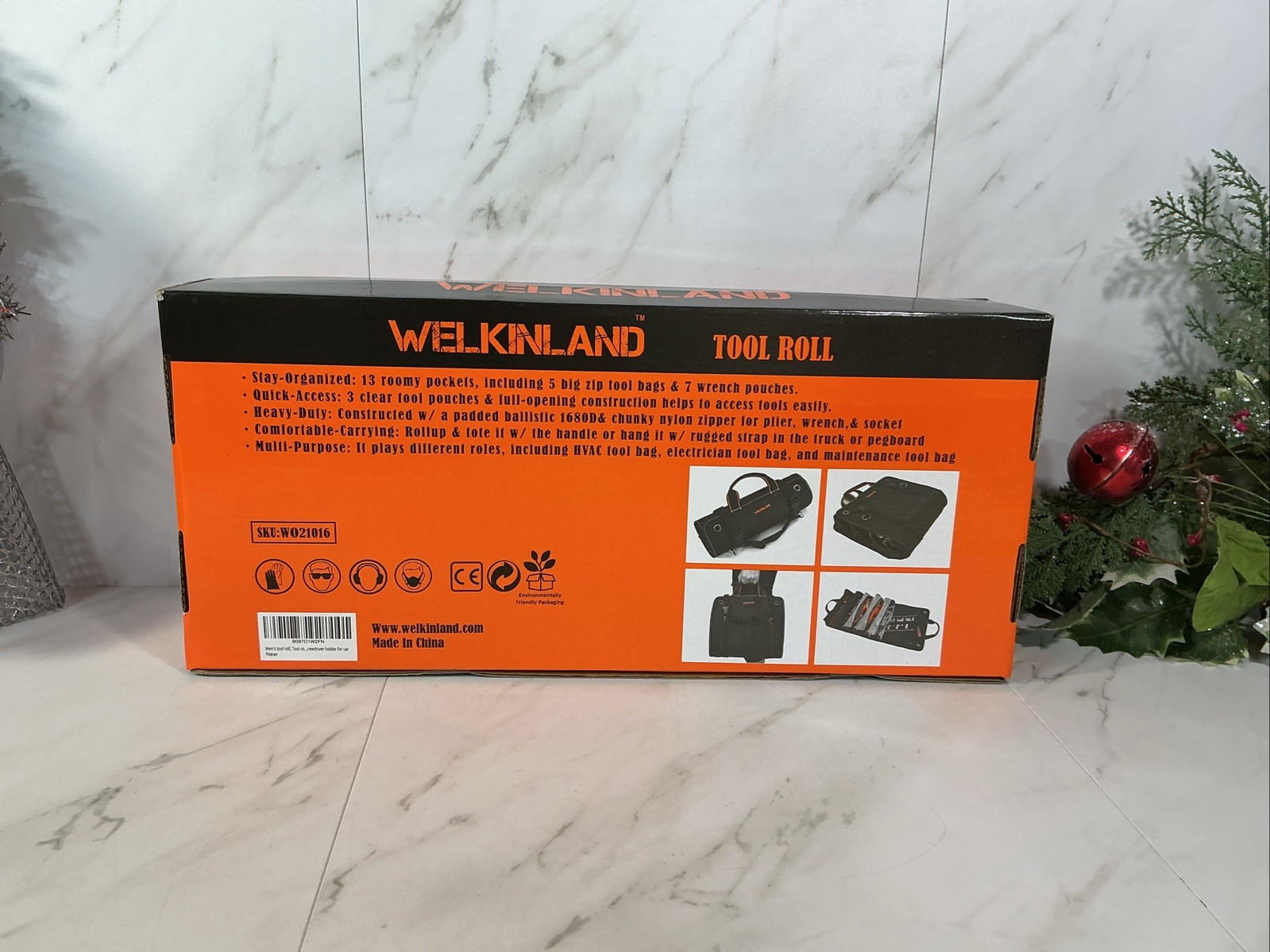 Welkinland Tool Roll Bag Heavy Duty Tool Organizer ~ W021016 ~ NEW/ SEALED
