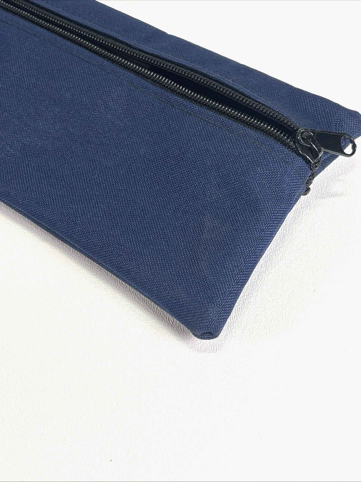 Tran Products Zippered Tool Pouch Blue Canvas Utility Bag Made in USA 13 X 5