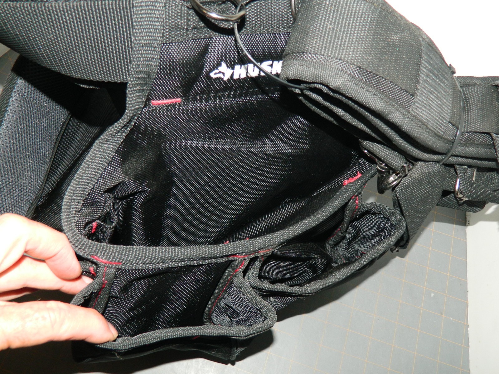 NEW Husky Framers Suspension Rig Work Tool Belt w/Suspenders 18 Pockets Nylon