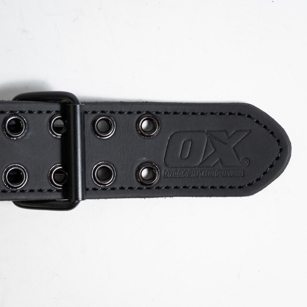 Ox Tools 3In Leather & Nylon Tool Belt With Made With Kevlar Reinforcement,