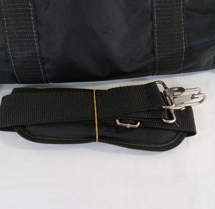 NEW Swiss Military Multi Pocket Tool Satchel Large Black & Gray 16″ Heavy Duty