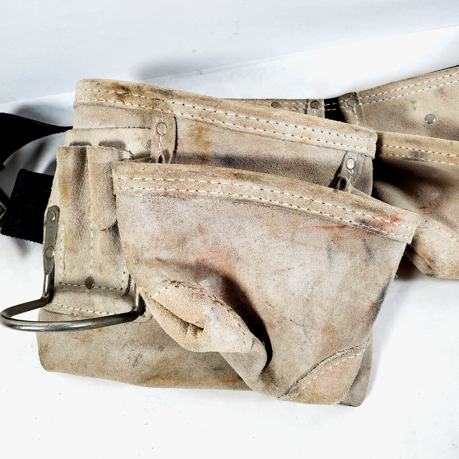 AWP Suede Leather Tool Belt Tan Belted 54″ General Construction Apron 1LS-195