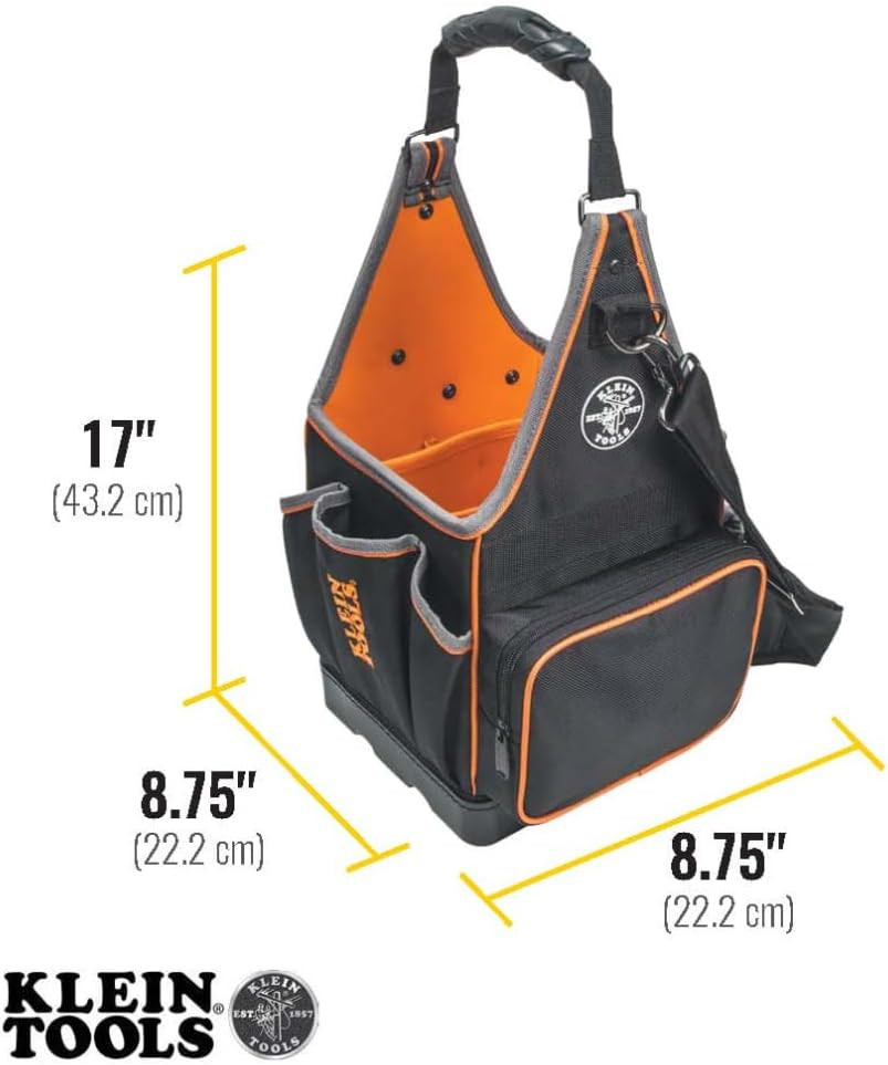 554158-14 Tool Bag, Tradesman Pro Tote with 20 Pockets Made of 1680D Ballistic W