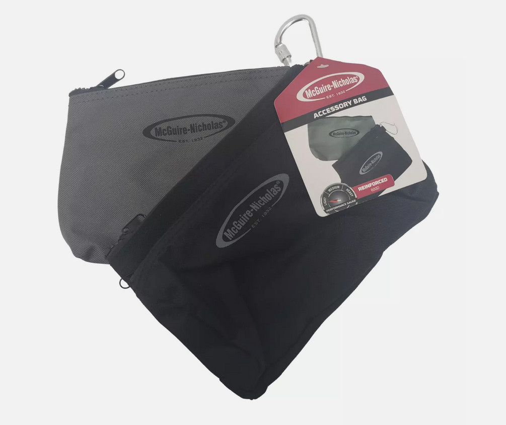 McGuire Nicholas Small Accessory Bag Combo with Snap Hook Carabiner Clip