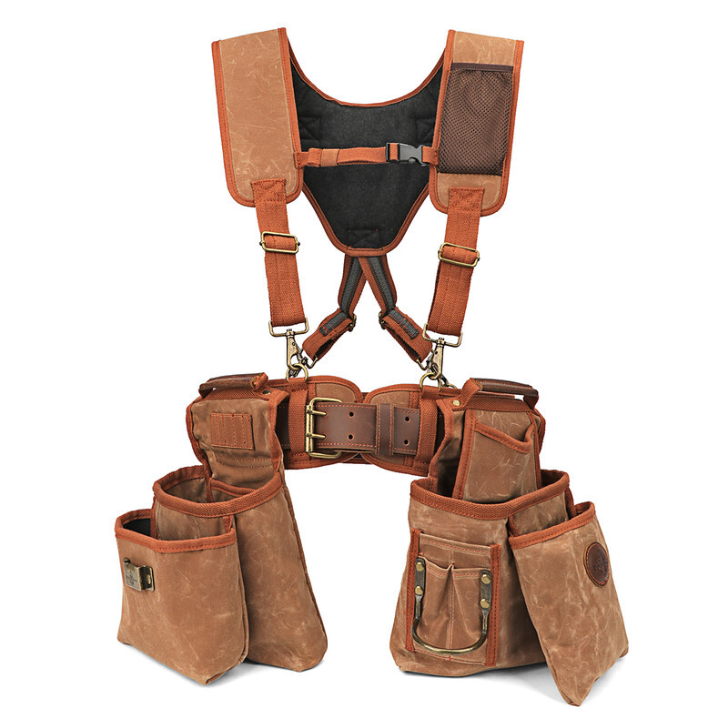 TOURBON Workshop Electrician Carpenter Heavy Duty Tool Carry Wearable Detachable