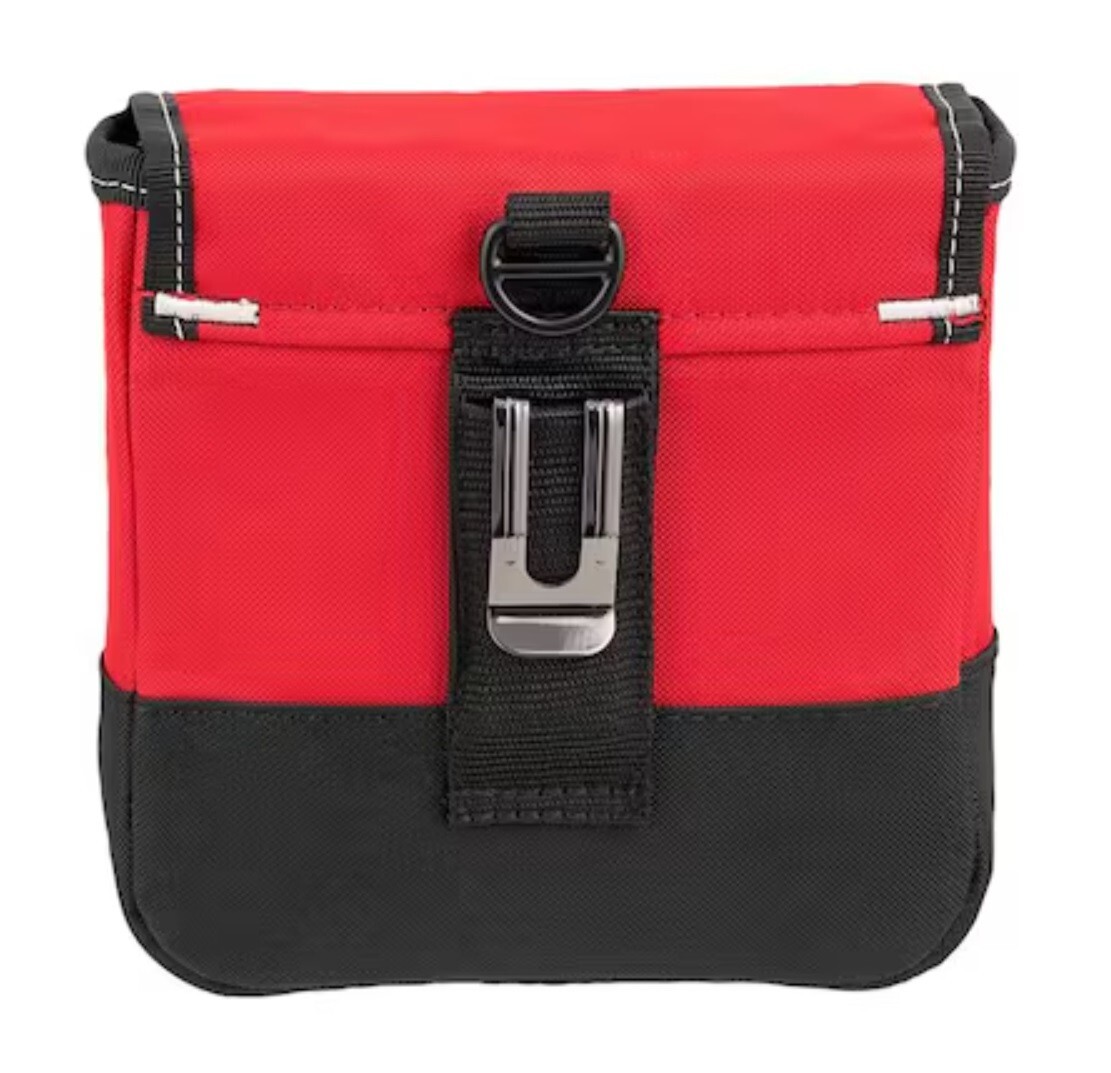 HUSKY 7 Inch Heavy Duty Tool Hardware Storage Pouch Belt Clip D Ring NEW
