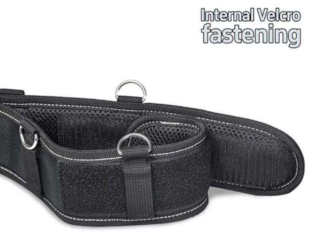 3-Inch Padded Tool Work Belt 1680D Ballistic Tool Belt with 6 Suspenders Ring