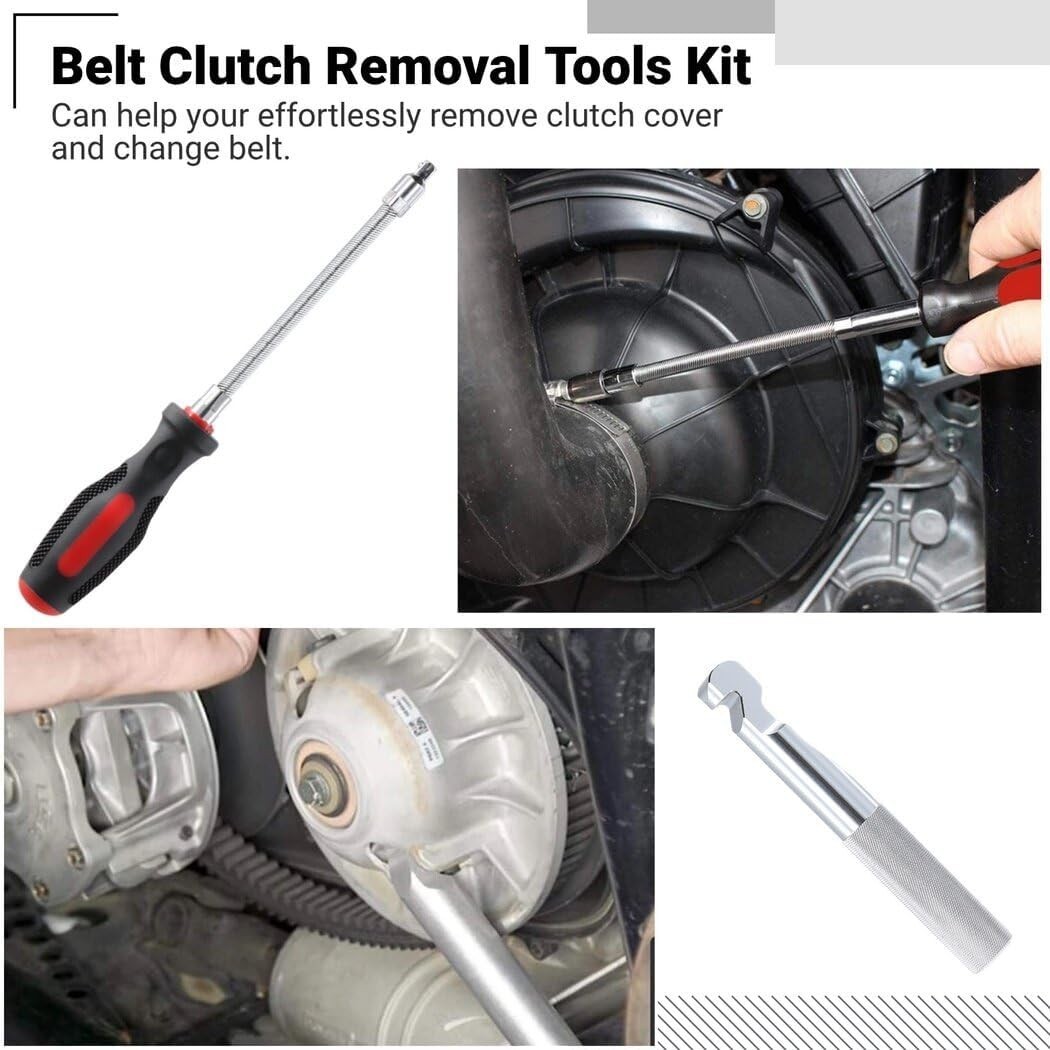 Belt Changing Removal Tool Kit Clutch Cover Separate Tool Set Compatible Polaris