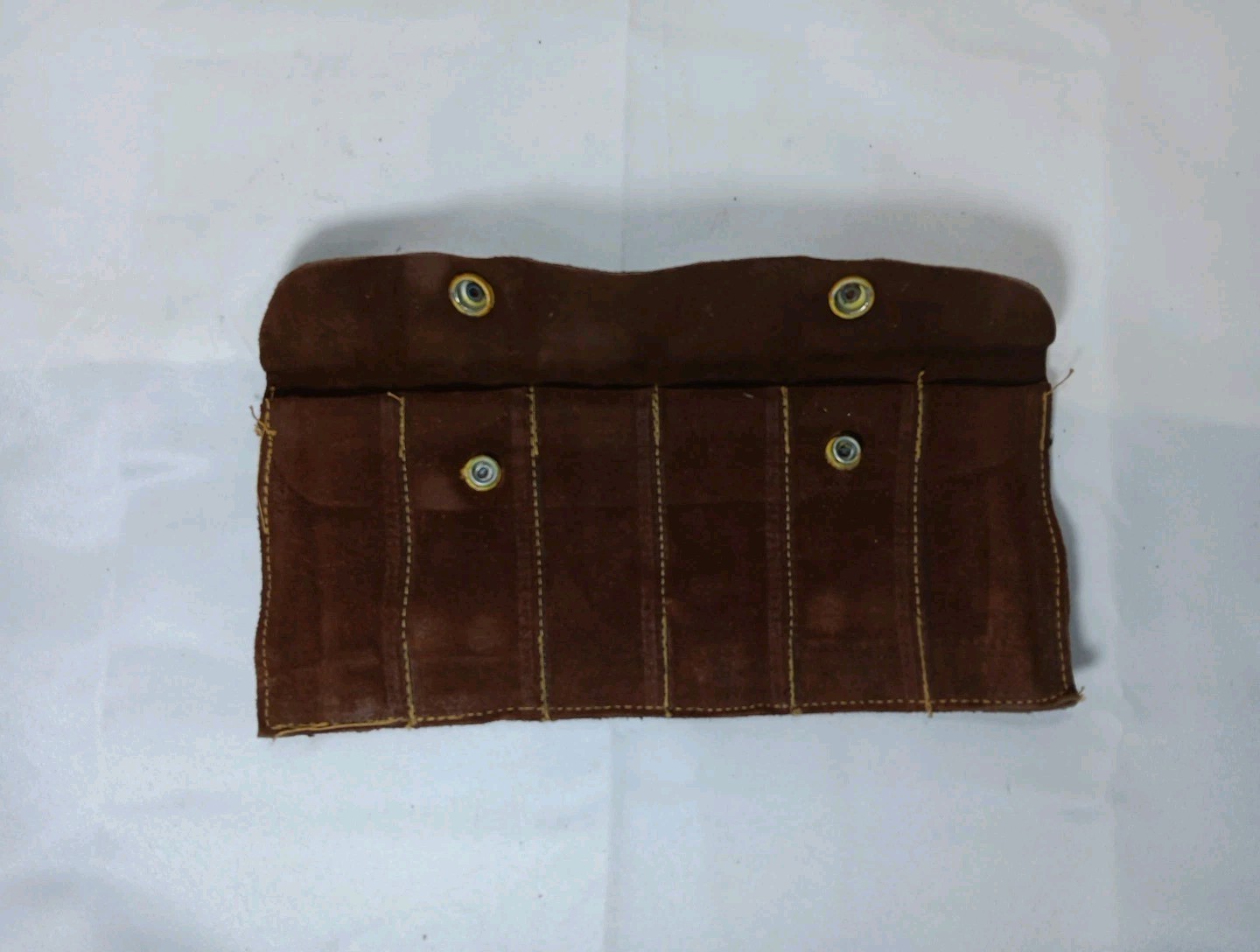 Handmade Leather Tool/Bit Organizer, Belt Loops, Button Snap