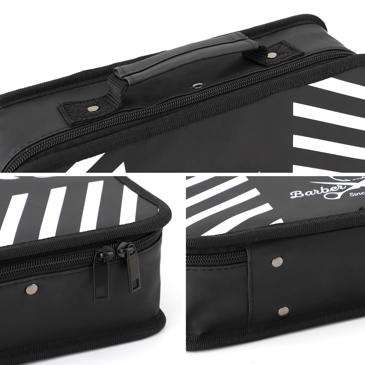 Chic Barber Carrying Case: 11.8×8.5in Travel Tool Organizer for Styling Tools