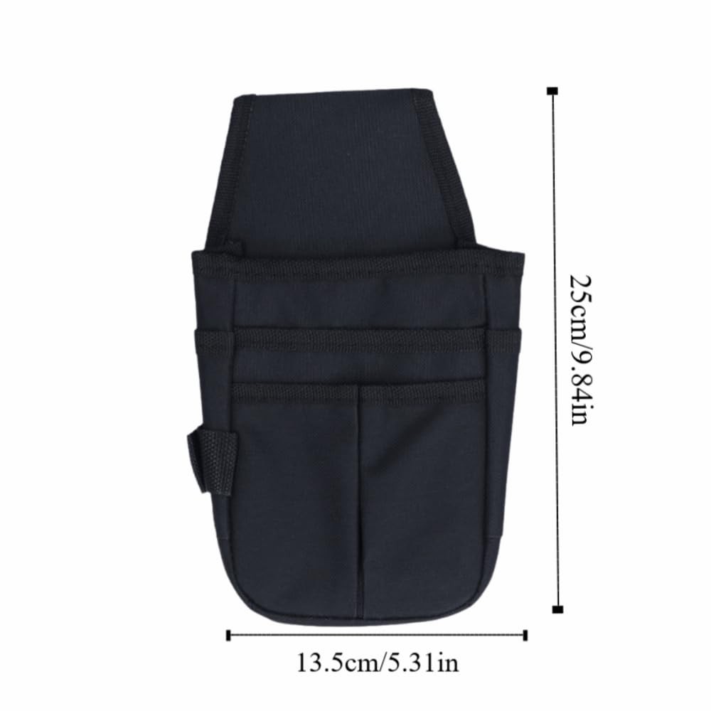 ‌10inch Electrician Tool Waist Bag – 600D Oxford Cloth Multi-Pocket Portable …