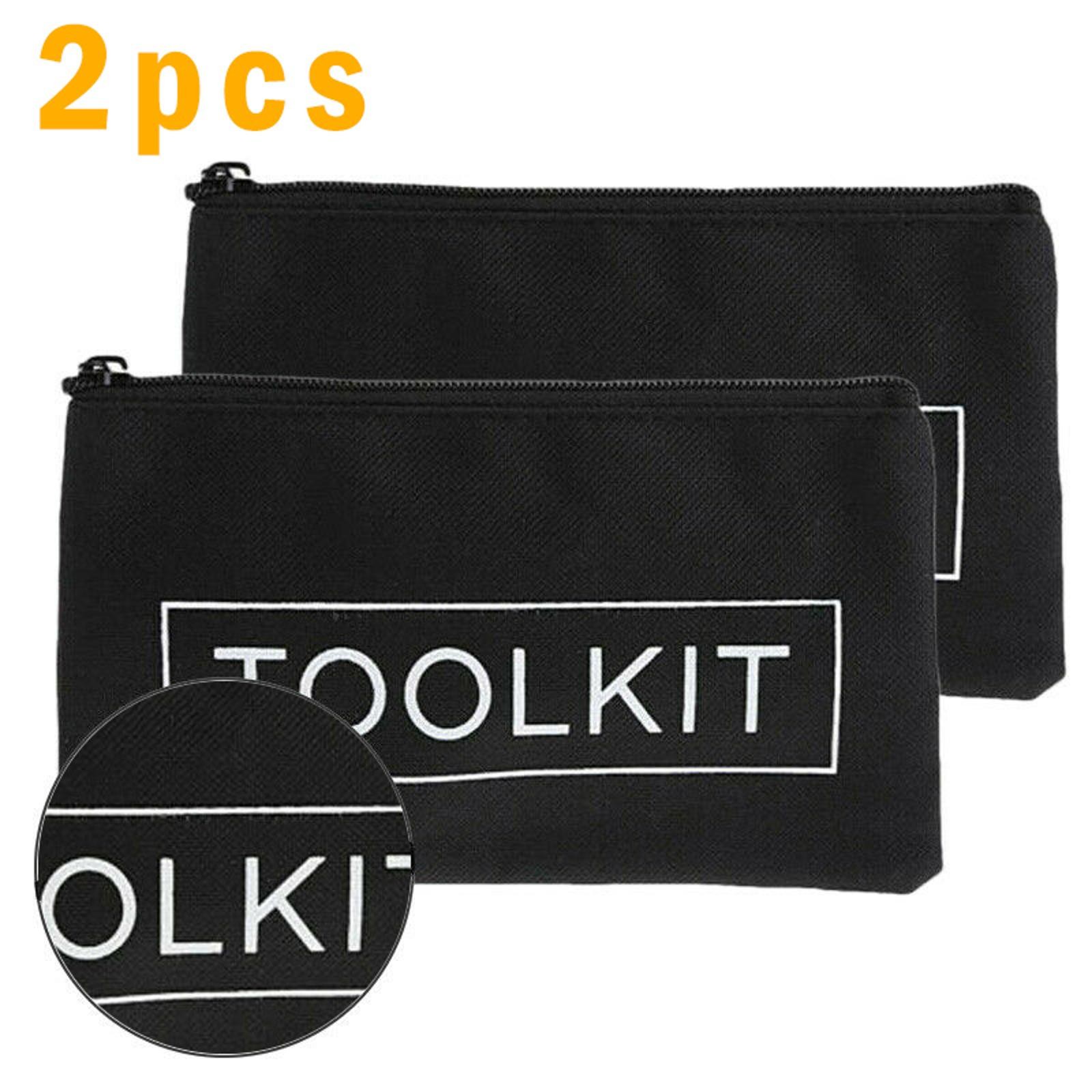 2PCS Portable Oxford Cloth Zipper Tools Bag Waterproof Gadgets Organizer Pouch