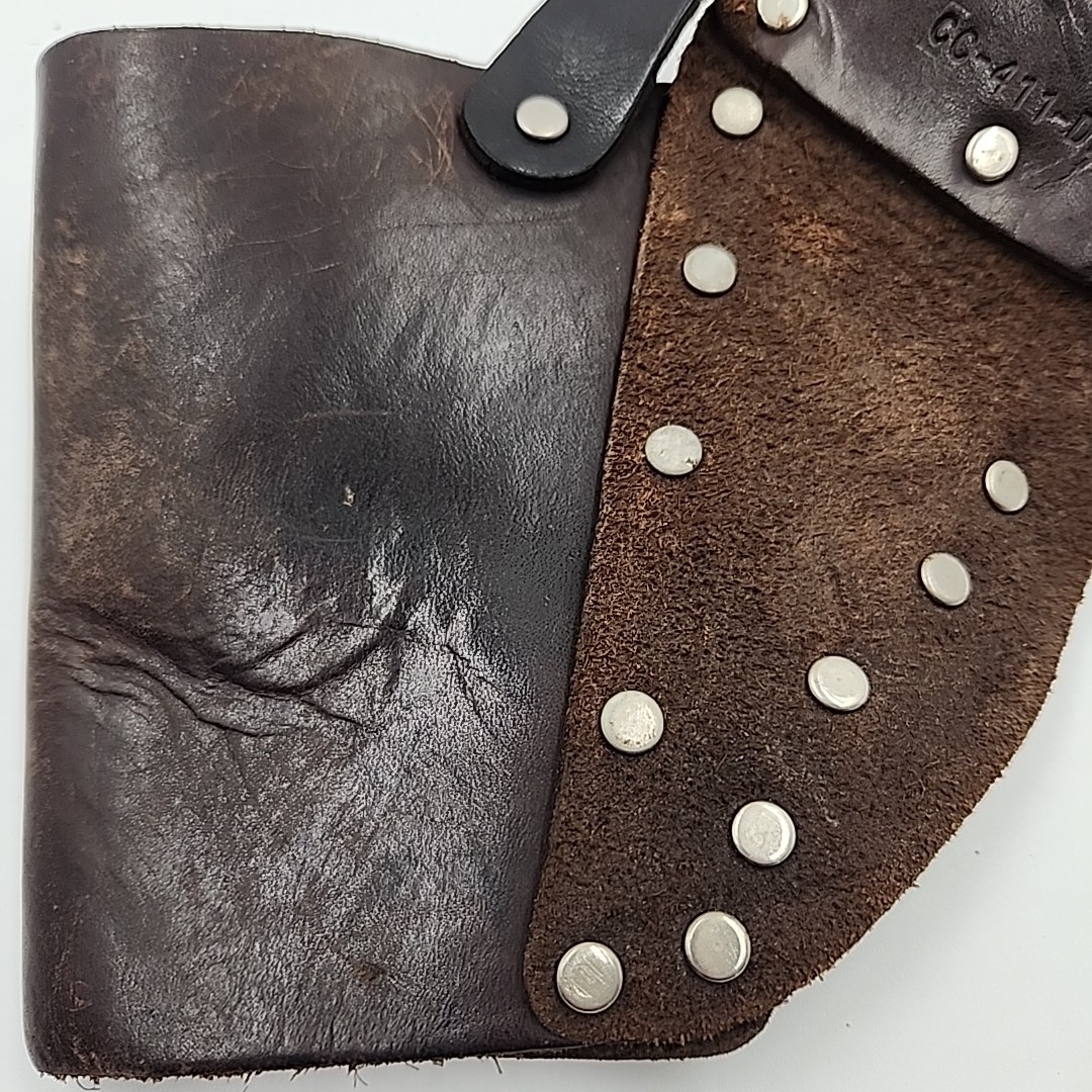 Vtg DeWalt Leather Drill Holster Pouch for Carpenter Electric Tool Belt CC-411DW