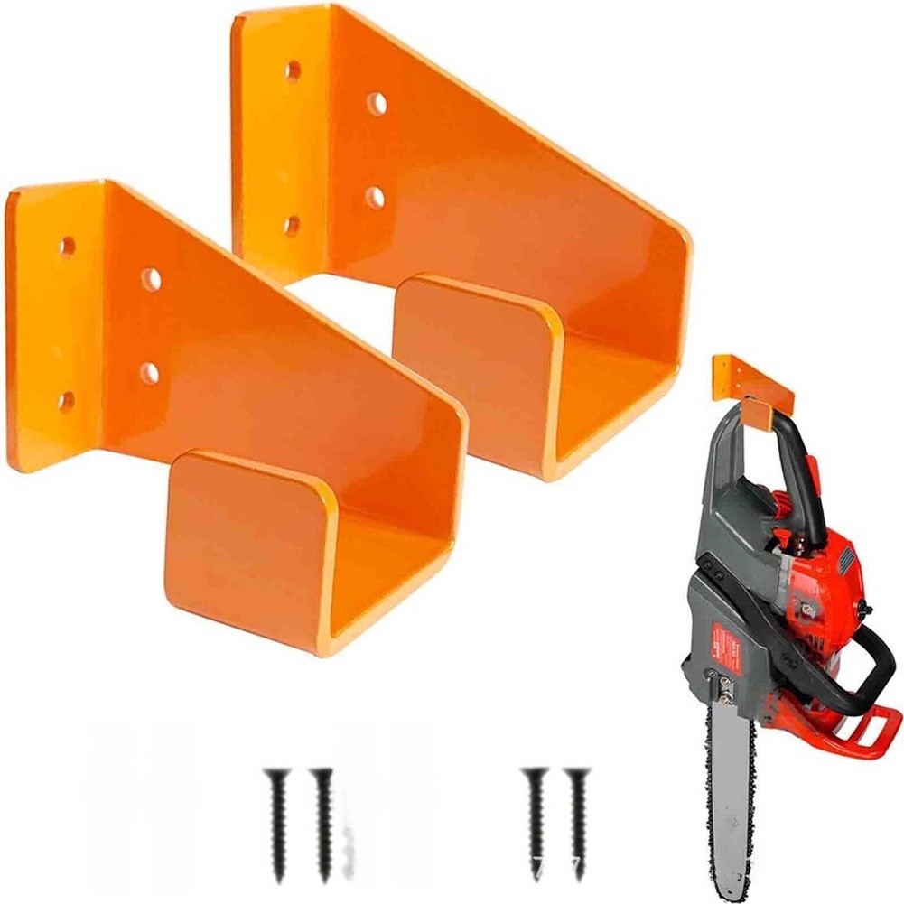 Heavy Duty Wall Mount Chainsaw Rack Storage Organizer for Garden Tools