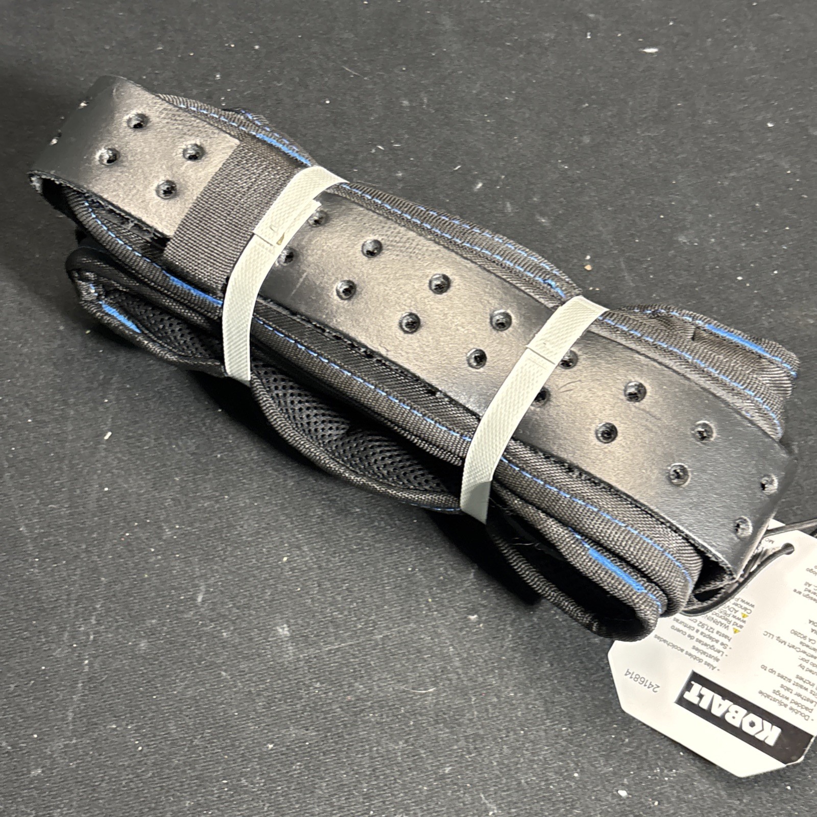 Kobalt Adjustable Padded Work Belt 3416814 Steel Roller Buckle fits up to 48″