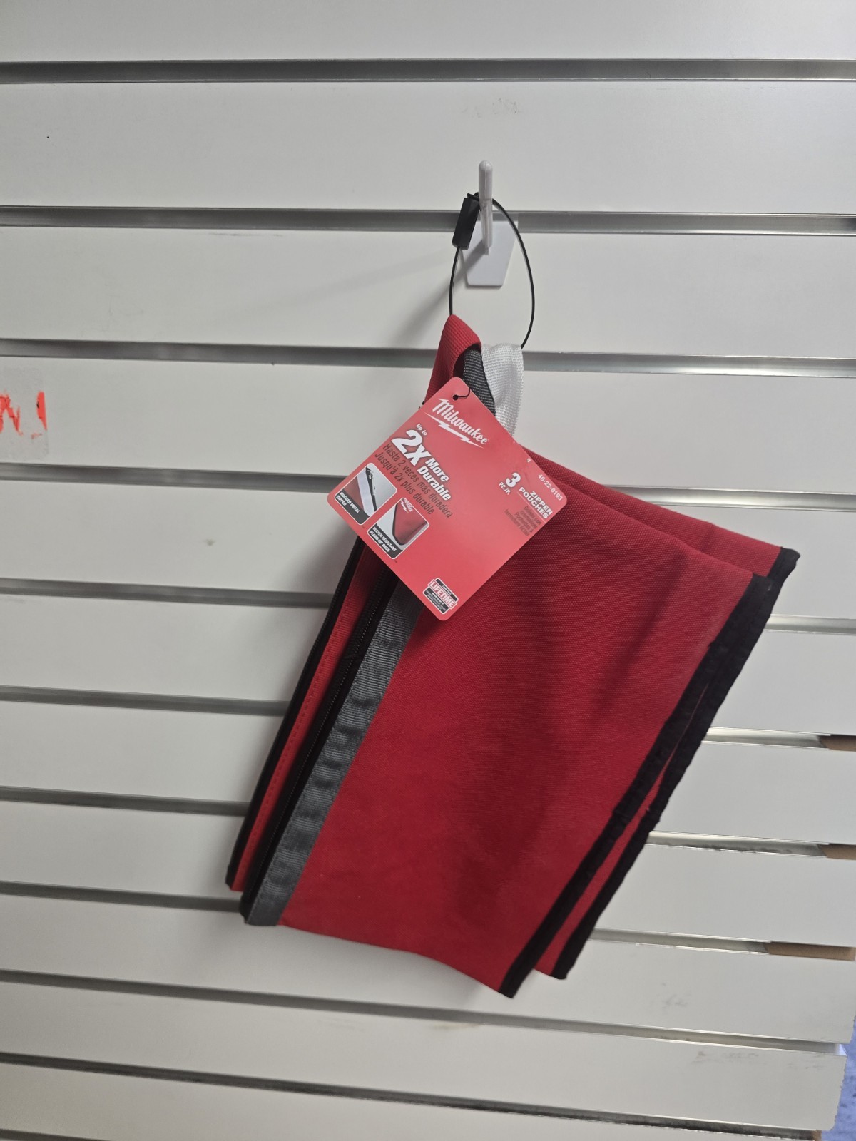 Milwaukee Zipper Tool Bag 12 in. Breathable Canvas Multi-Color (3-Pack)
