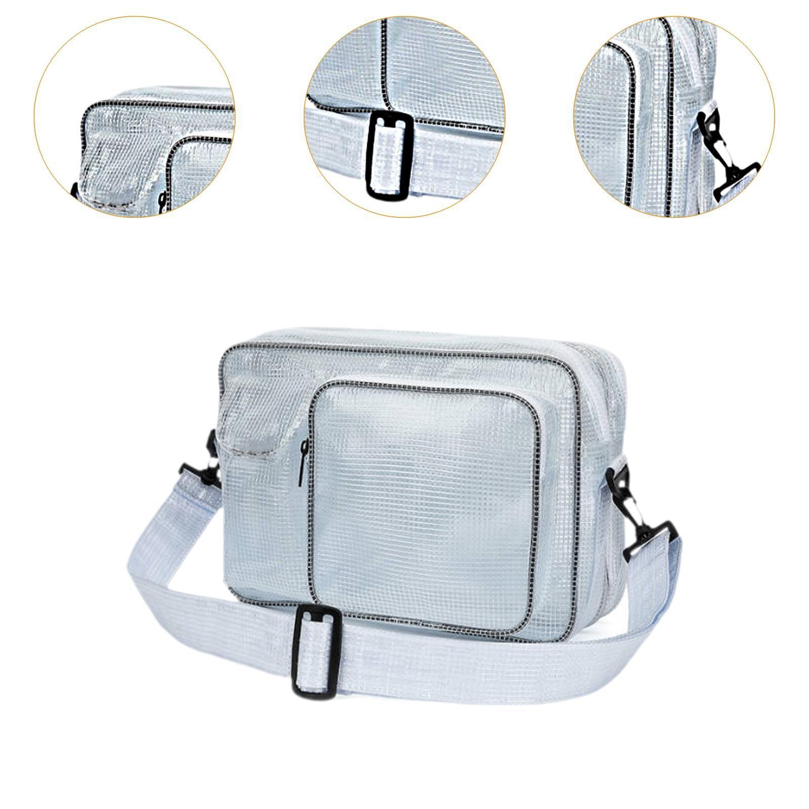 Cleanroom Transparent Bag Outdoor Work Events Crossbody Purse Clear Tool Bag