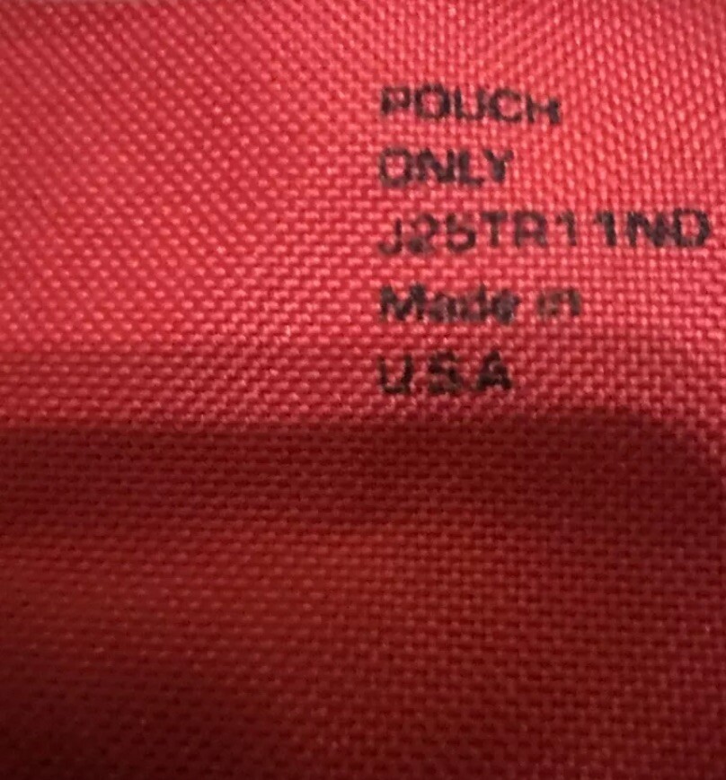 Proto Red Canvas 22 Pocket Tool Pouch Made In USA, New
