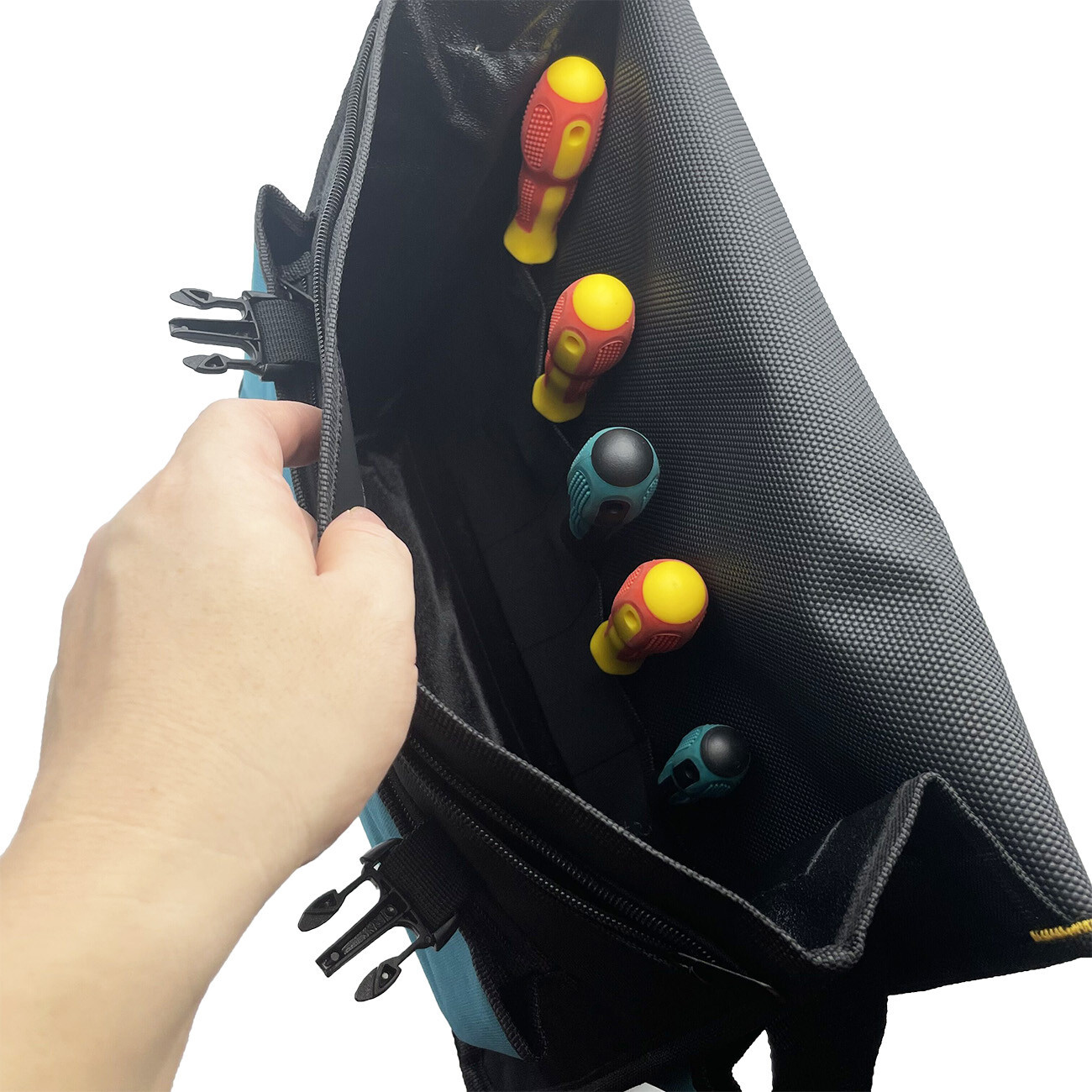 15″ Wide Mouth Heavy Duty Electrician Tool bag Multi Purpose 15.35″x4.92″x12.6″