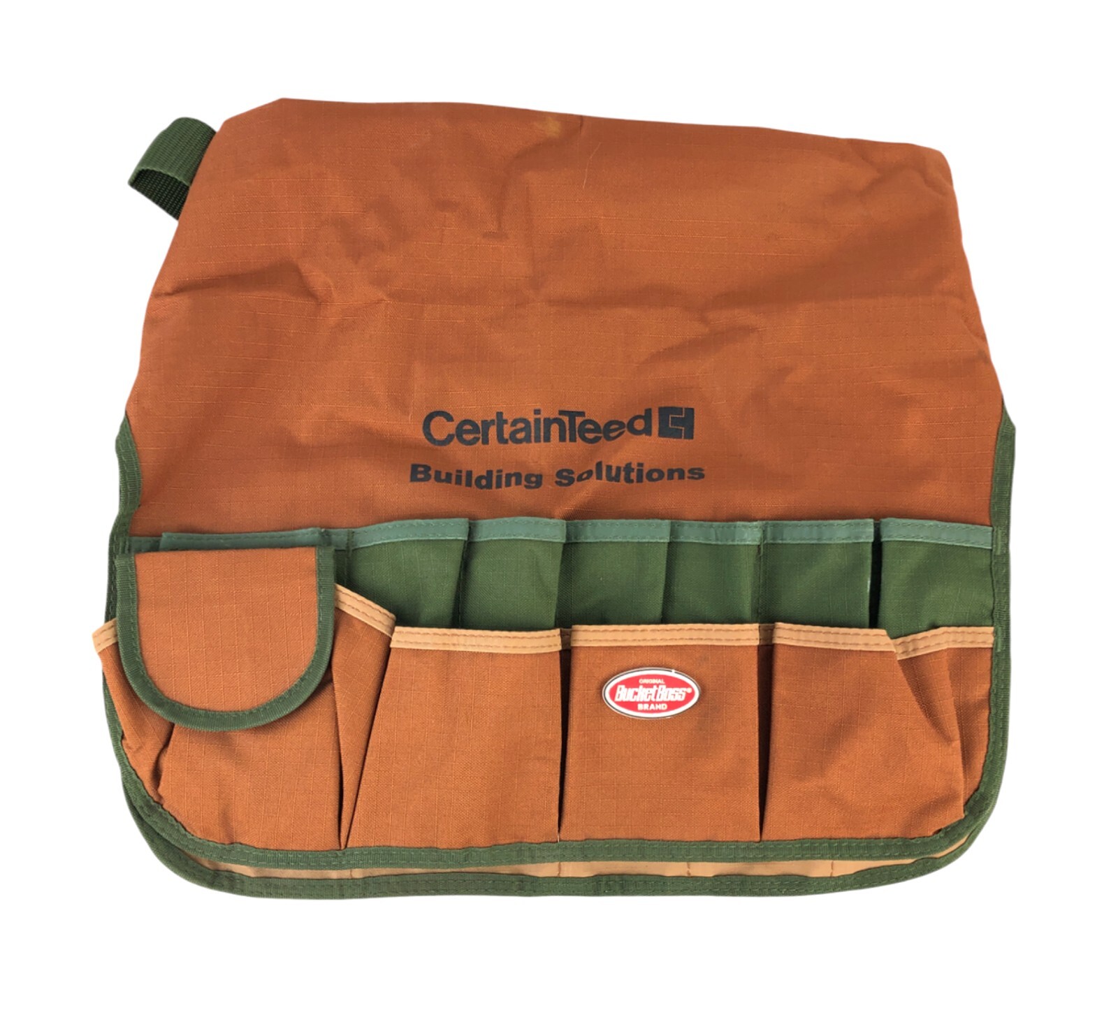 BucketBoss 35 Bucket Tool Belt Organizer Brown 35 Compartments