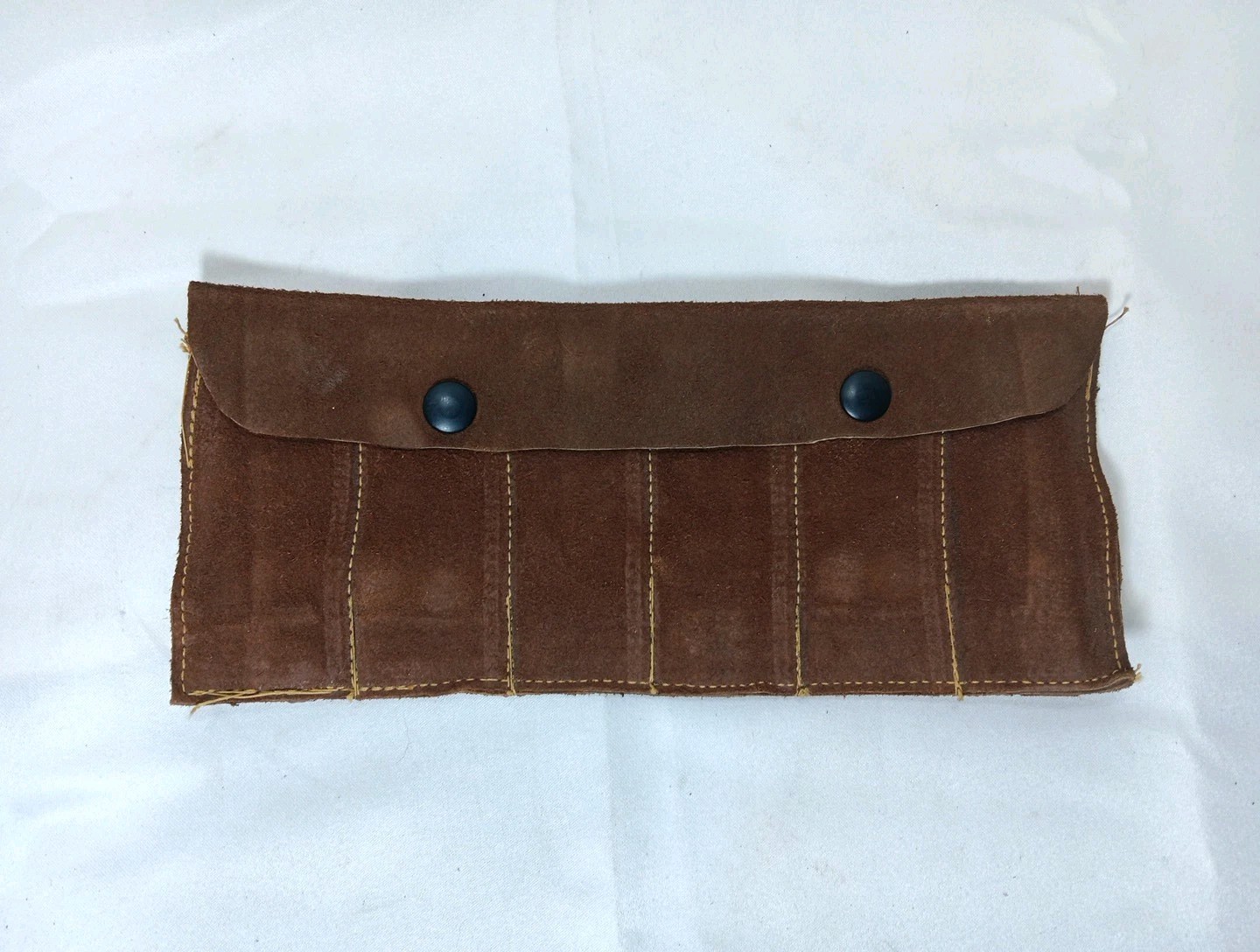 Handmade Leather Tool/Bit Organizer, Belt Loops, Button Snap