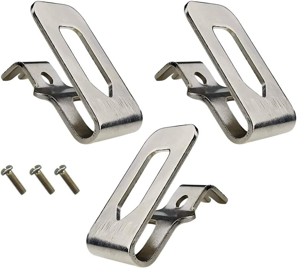 304 Stainless Steel Clip Hooks – 3 Sets for Dewalt 20V Power Tools, Easy Storage