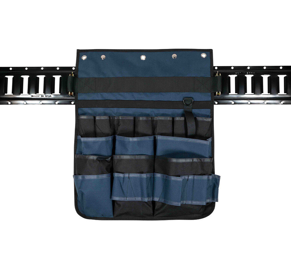 E-Track Hanging Tool Organizer for Enclosed Trailer, Multi Pocket Tool Holder