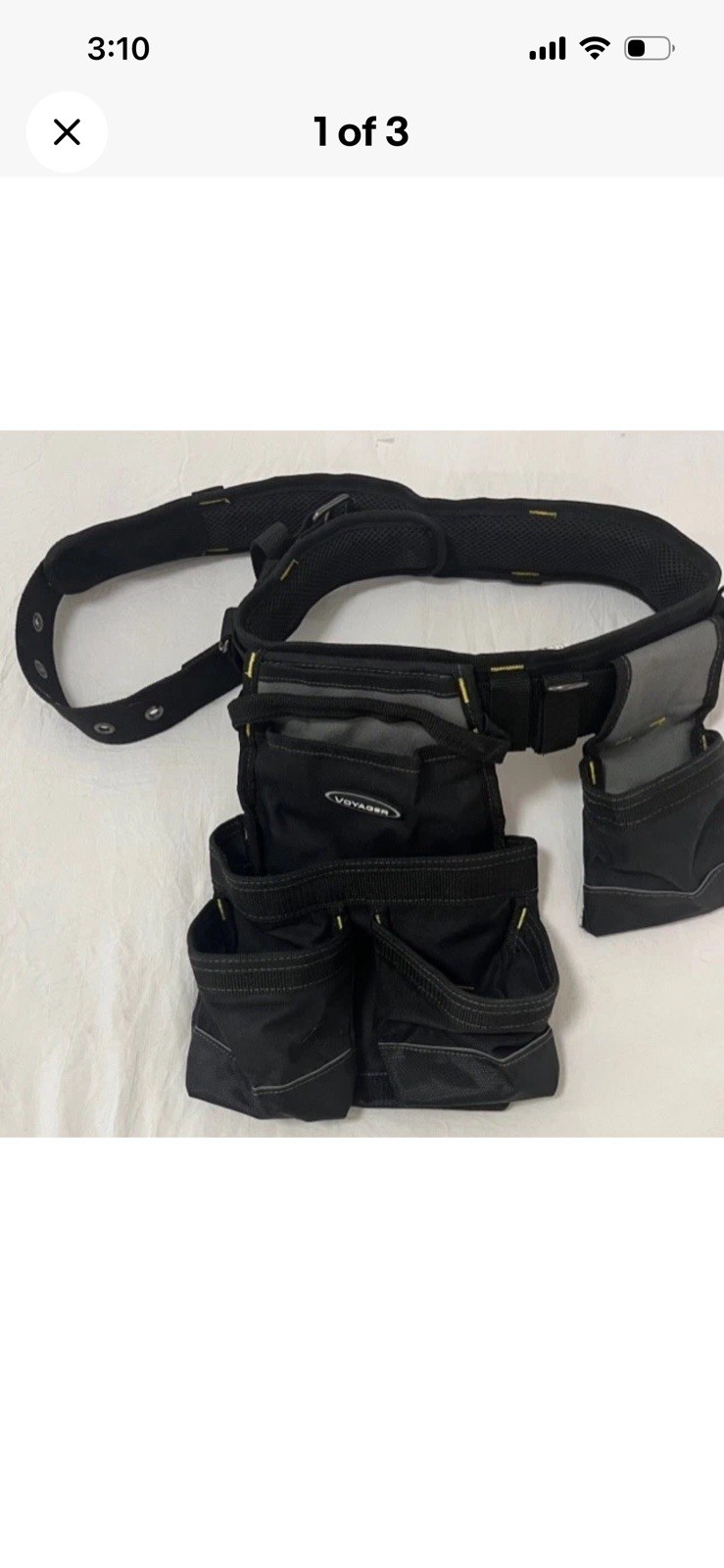 Voyager 18 Pocket Heavy Duty Tool Belt NWOT Excellent Condition