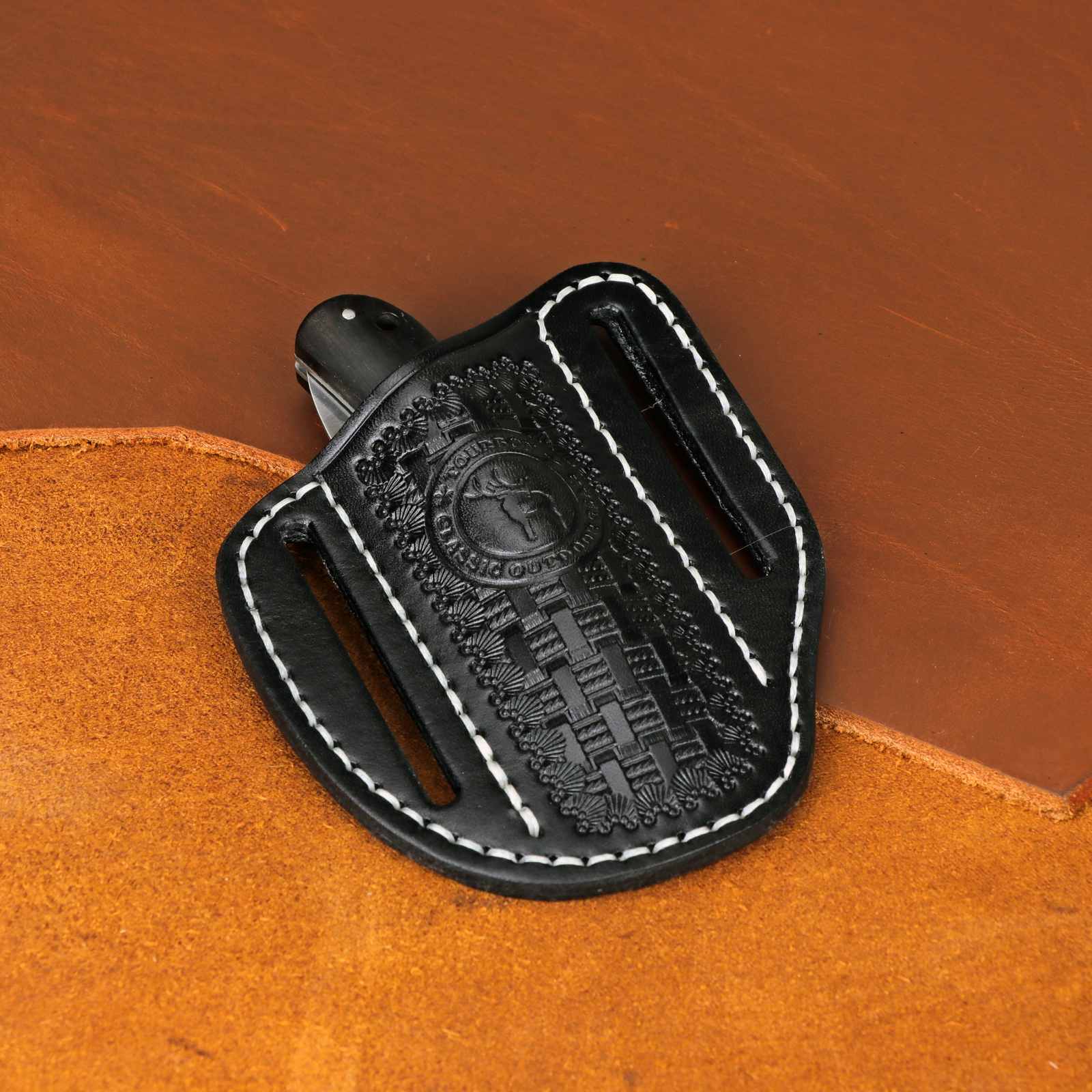 Tourbon Leather Pocket Knife Sheath EDC Belt Carry Pouch Folding Knives Case USA