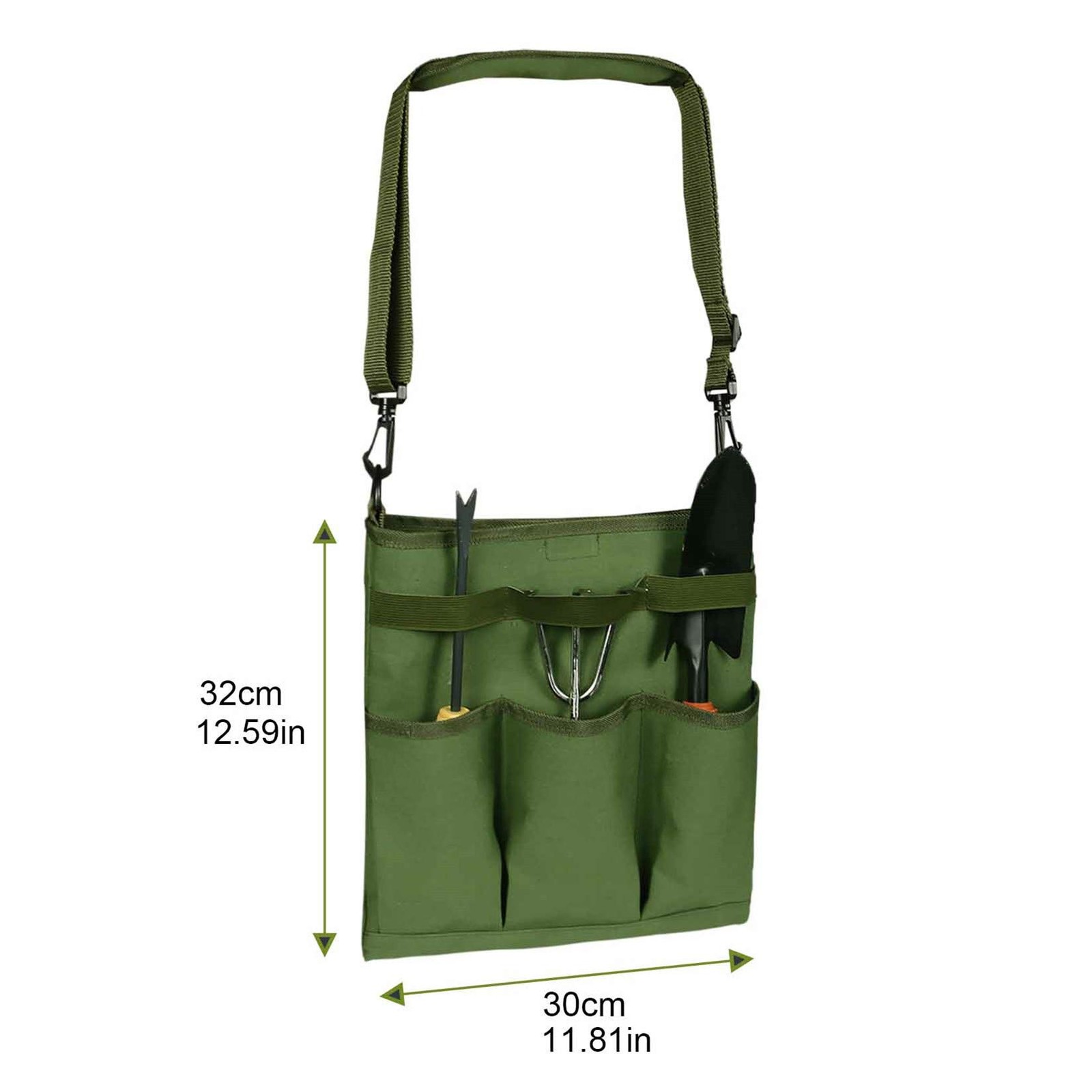 Garden Pruning Tool Bag – Canvas Shoulder Crossbody Gardening Storage Bag