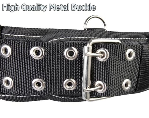 3-Inch Padded Tool Work Belt 1680D Ballistic Tool Belt with 6 Suspenders Ring