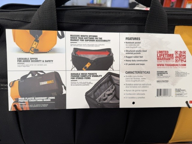 Toughbuilt 20″ Massive Mouth Bag TB-60-20