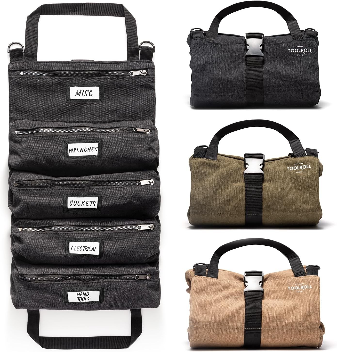 Official Legacy Tool Roll Bag – Stylish 5-Pocket Tool Storage for Professionals