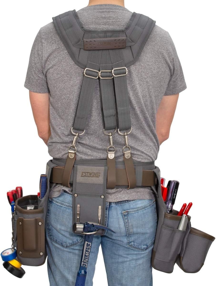 Heavy-Duty 13-Pocket Tool Rig for Electricians – Durable & Comfortable Design