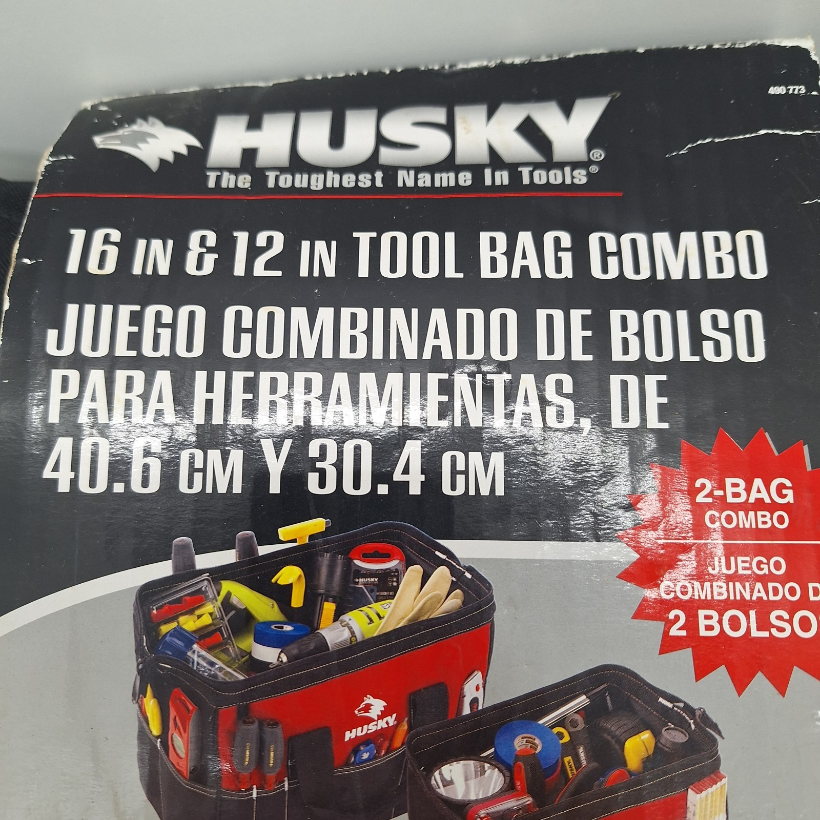 husky tool bag 16″ in and 12 in tool bag combo