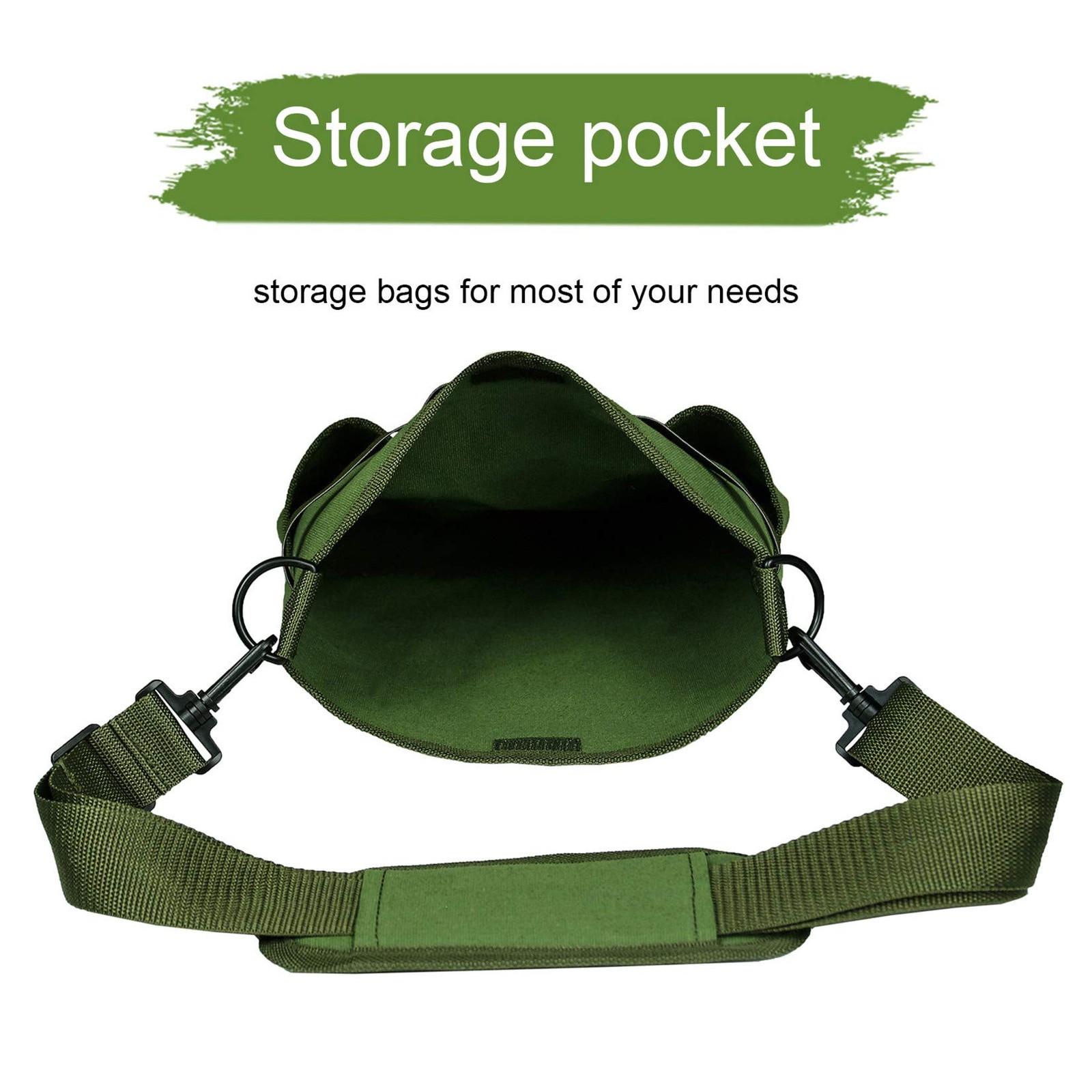 Garden Pruning Tool Bag – Canvas Shoulder Crossbody Gardening Storage Bag