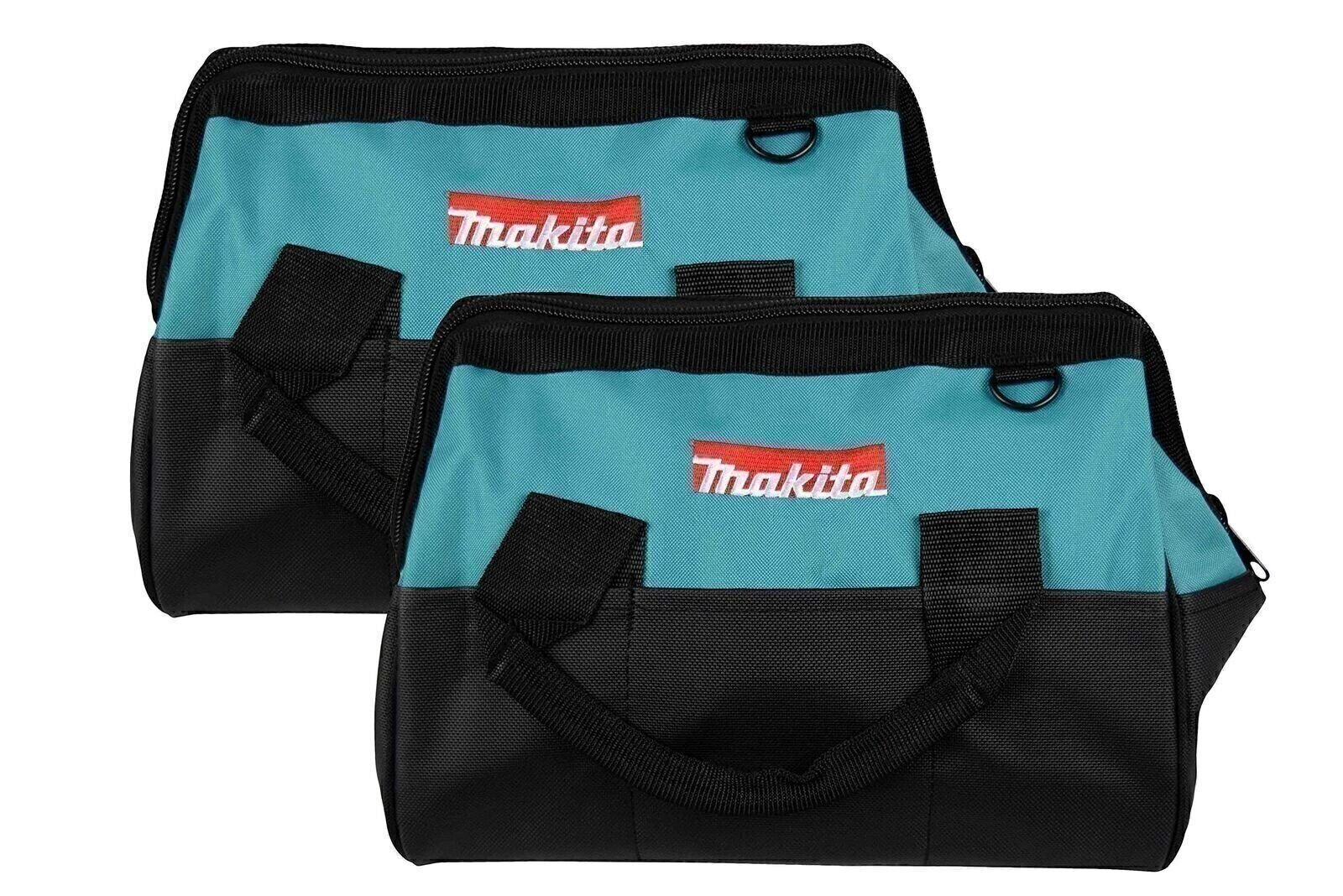 MAKITA Contractor Tool Bag Storage Case Outside Pockets 14X11X9 Strap 2 PK