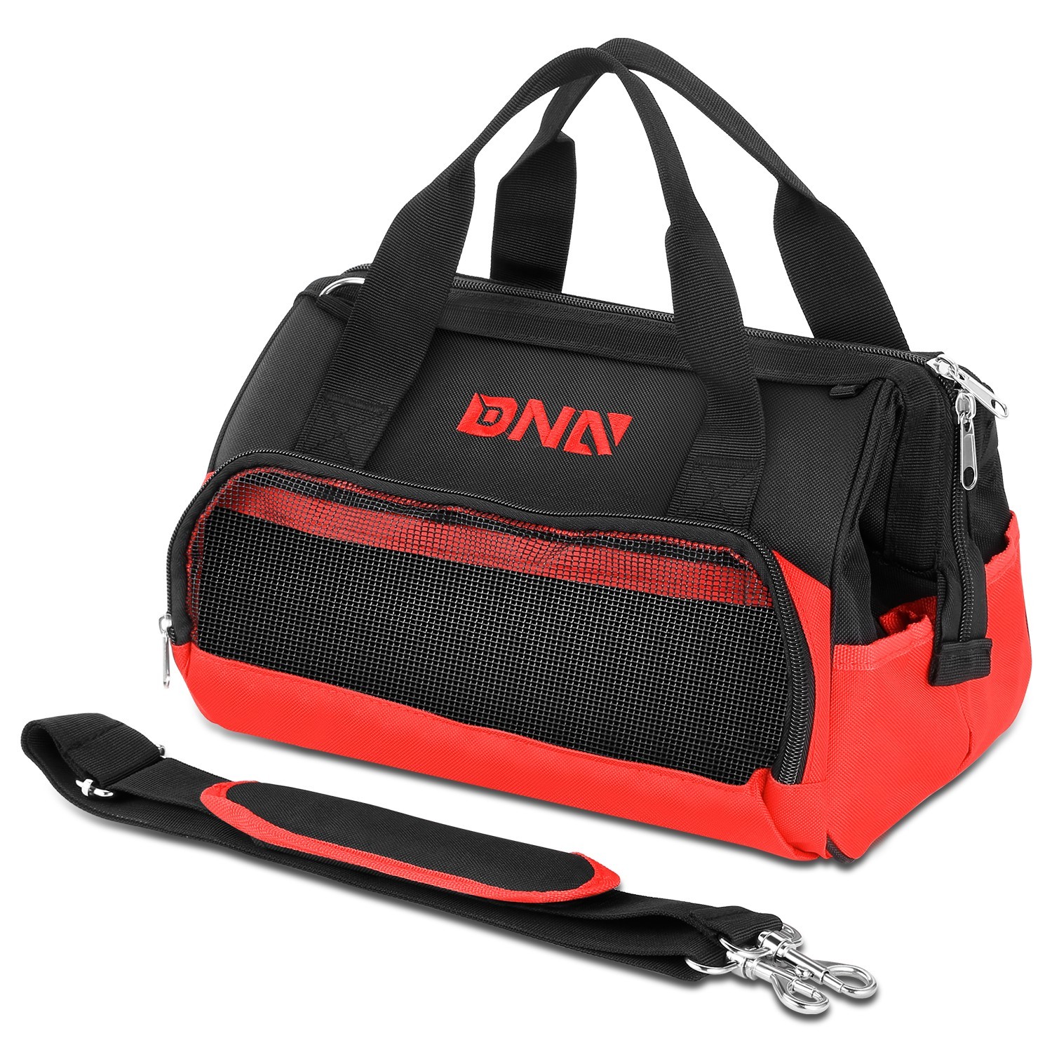 12in Waterproof Heavy Duty Canvas Storage Tool Bag w/ Adjustable Shoulder Strap