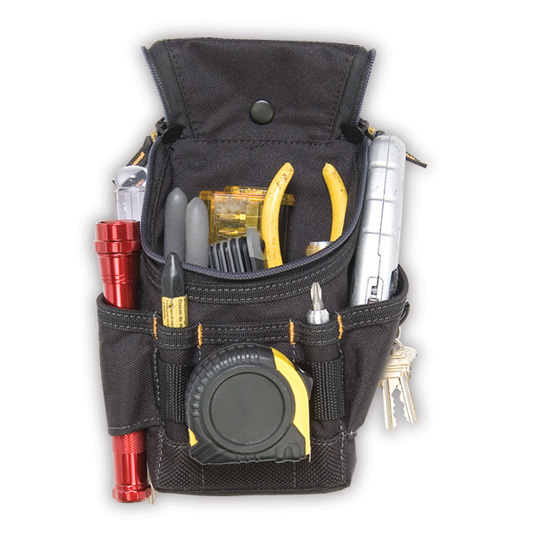 CLC 1523 Small ZIPTOP Utility Maintenance Electrician Zippered Tool Belt Pouch