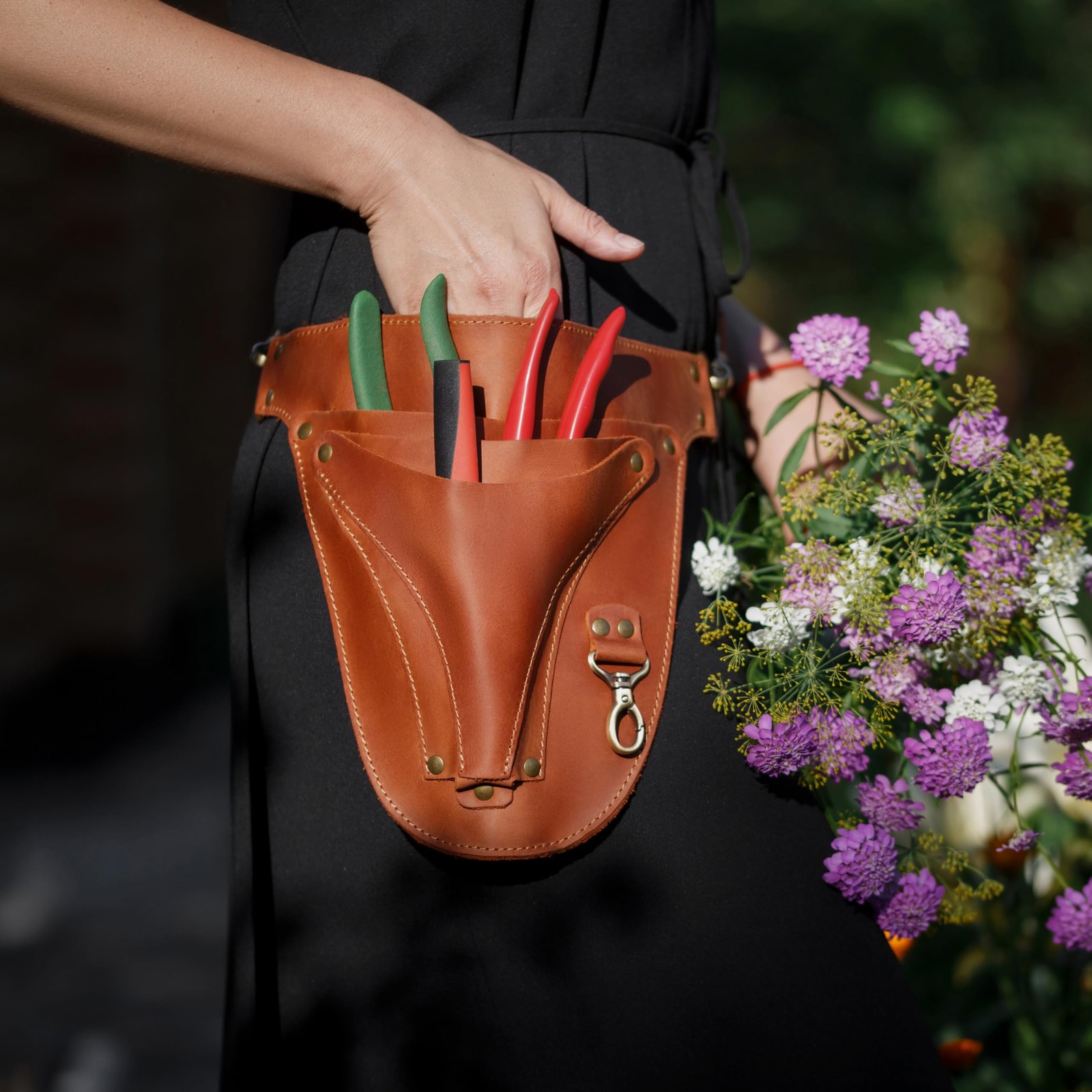 Leather Florist Tool Belt Bag for Gardening Farmer Tools Holster Pouch Small …