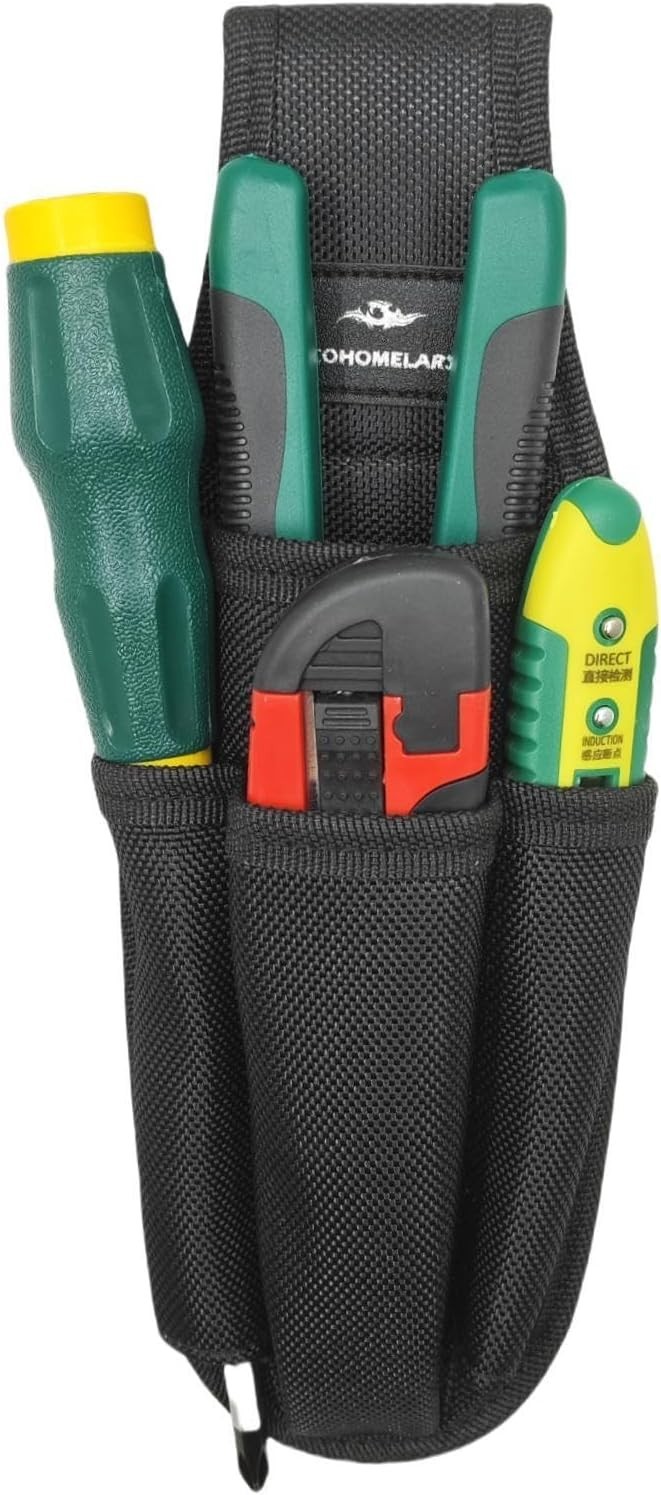 Small Tool Holder, Min Work Organizer Tool Pouch and Knife Holder with Snap Clip