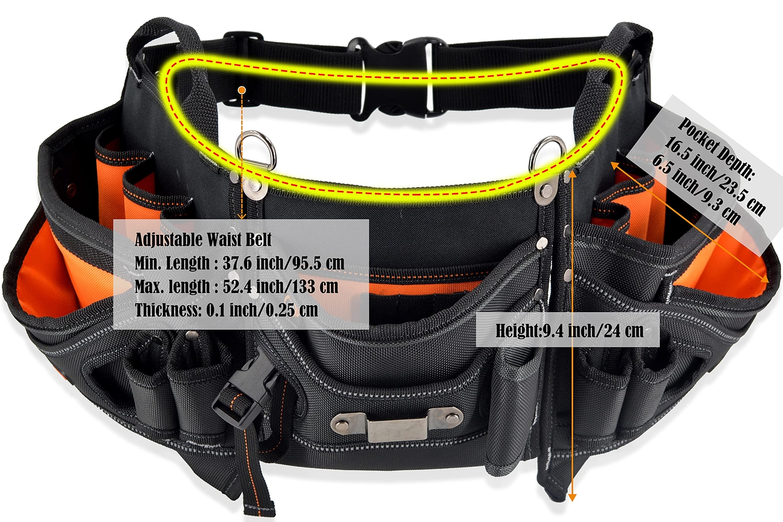 18pockets Carpenter Tool Belt Carpenter’s Tool Belts Construction Tool Pouch Hva