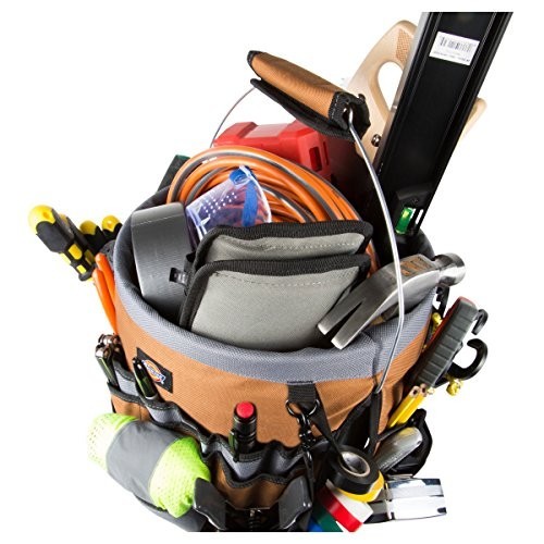 Dickies 35-Pocket Bucket Organizer With Drill Holster
