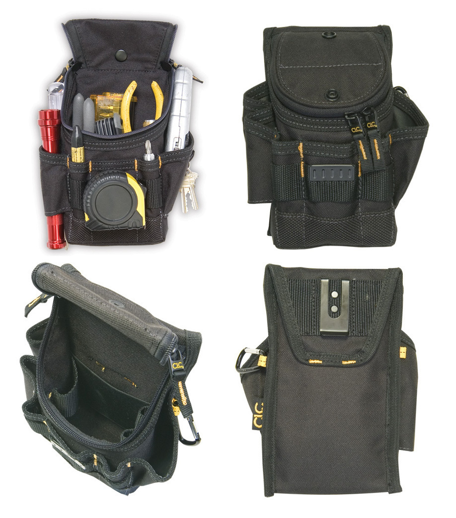 CLC 1523 Small ZIPTOP Utility Maintenance Electrician Zippered Tool Belt Pouch